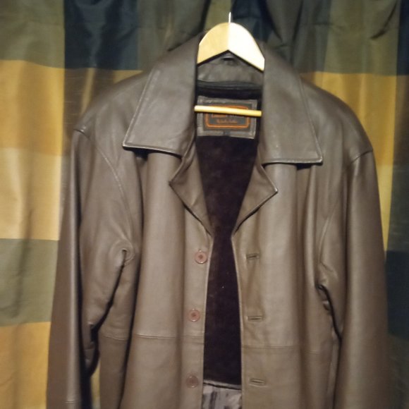 Leather jacket LEATHER WORLD BY LUCKY LEATHER size LARGE - Picture 6 of 6